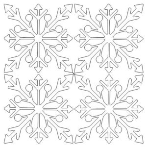 Snowflake 16 block - Anne Bright Designs