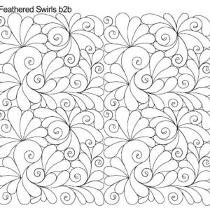 Feathered Swirls b2b - Anne Bright Designs